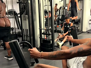 DADDYBLACKXXX'_S WILD GYM ORGY IN BRAZAIL - SUBSCRIBE FOR FULL VIDEO !!!