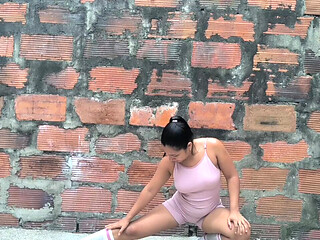 Stretching Outside and Peeing My Gym Clothes