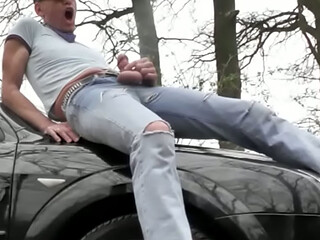 Wetting myself on an engine cowling