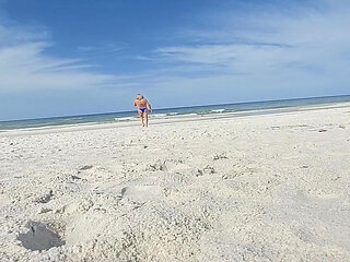 walking to the beach