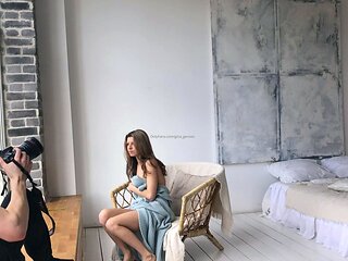 Amateur young teen solo masturbation on her livingroom
