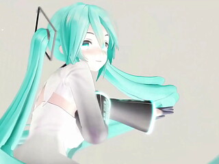 Hatsune Miku Undress Dance Hentai Vocaloid Mmd 3D Clear Blue Hair (CLIP)