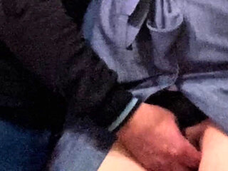 Stranger Fingered Horny MILF Before Work in the Subway