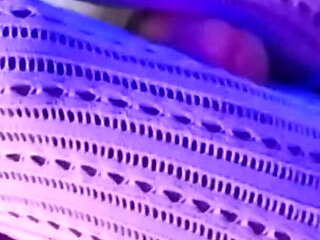 Masturbating with White Fishnet Stockings Between the Thighs of My Charming Black Slut