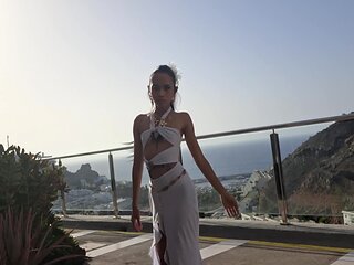 Dogy Style In Public Balcony