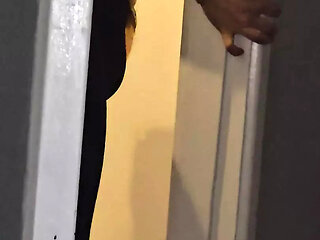 Indian step son handjob his big dick in front of step mom
