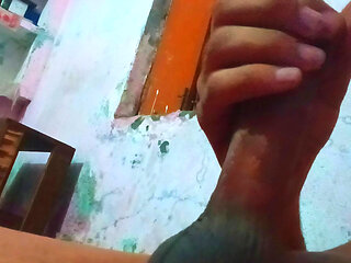 Deshi Indian Big black cock masturbation