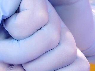 Asmr Video with Medical Nitrile Gloves