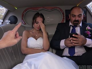 Cock hungry bride Jennifer Mendez rides her best man in...