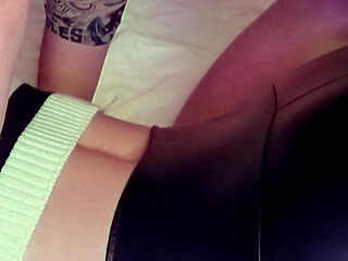 Big Titty Cutie in Black Leather Leggings Gets Railed Till Cum on Ass - Lilykoti