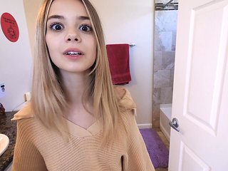 Skinny roommate Molly Little wants to ride his massive ...