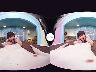 Asian amateur girlfriend gives a blowjob pov HD