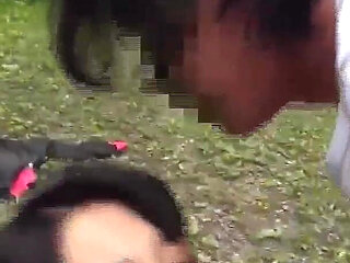 Japanese Babe Fucked Out in The Woods and Gets a Facial