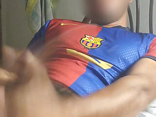 Masturbating a Big Cock