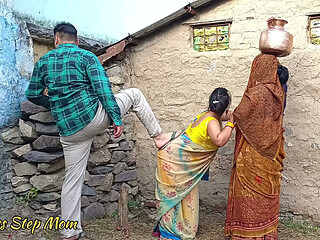 Indian Step Mother-in-law And Step Wife Fucked by Her Step Son in-law - Hindi Clear Audio (Threesome Sex)