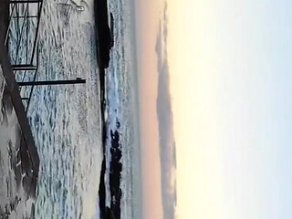 Running Uphill with Sunrise Without Panties