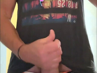 Alpha DILF Public Bathroom Cumshot from JockDad87
