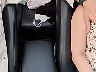 Megaton Boobs You Can See Even Through Her Clothes. Car Blowjob, Cum in Mouth, She Swallows It All!