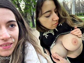 Safira Yakkuza Cumwalk in the park, public flashing, public toilet, facial cumshot [full vid available] - Carlo Duro