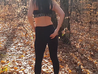 18 Years Old Amateurs Fucking Outdoor with Happy End