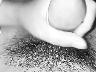 Hot handjob with husband of a man shaking until squirt