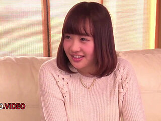 Adorable seductive Japanese girl Rino Momoi gives intense passionate creampie