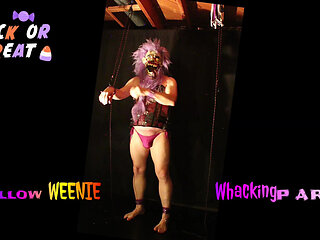 Self-Flogging - Halloween Purple Freak - Bondage and Costume Fun