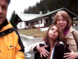 Wild Threesome with Two Hot Chicks