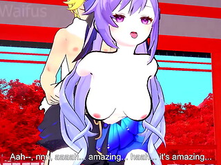 Keqing gets Fucked in her Lantern Rite Dress - Genshin Impact Hard Sex