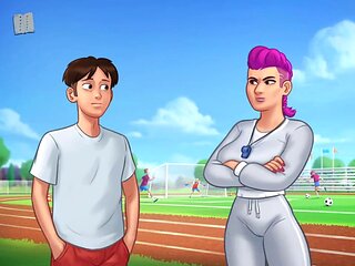 Hot summer adventure with big-assed beauties and natural boobs in a steamy visual novel