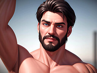 Scruffy Hunks: Slideshow of Scruffy 3D Cgi Men