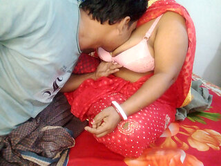 Fucking Hardcore Bhabhi Secret Hot Riding Sex with Boyfriend in Saree at Home