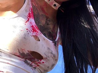 Fetish babes outdoors