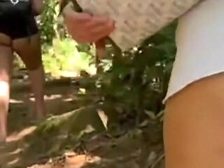 Deserted Trail with the Two Brunettes with the Big Ass