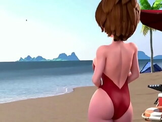 Sexo en la playa con la tia cass sub espa&ntilde_ol