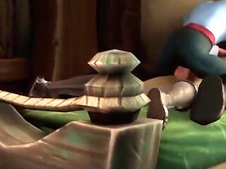 Fucking the Guard Girl in Her Barracks - Warcraft Porn Parody