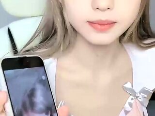 Asian Sweet Teen black sock masturbation
