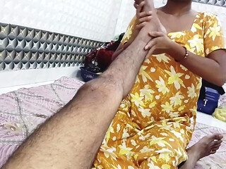 Indian Wife Yellow Dress Passionate Sex & Blowjob - Homemade