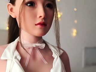 Long foreplay with sex doll, then I fucked her on the couch. (Part 1 of 2)