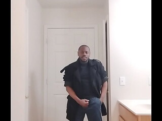 I just finished getting home from work and getting ready to fantasize about girlfriend/wife with dry feeling masturbation and slow moist cum 3