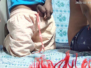 Indian dasi bahabi and Dewar doggy style fuck in the room