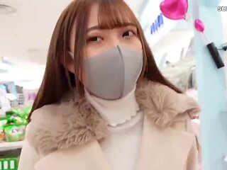 Not Creampie sex with a girl who can see her cute face even when she hides her face with her hands! ! ! : Blowjob, Amateur  Japanese Porn