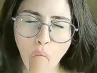 Schoolgirl Masturbating Ass Worship Suck and Ride Dick