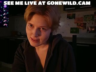 Light-haired Taunts Hooters in Kitchen