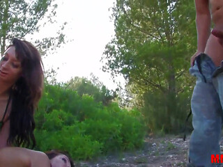 Anal explosion of 2 lesbians cock lovers