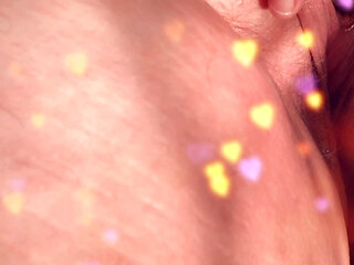 Beautiful shows off her hairy pink pussy