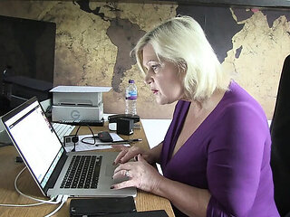 Mature Women Love Young Men - Big Tits Blowjob & Cumshot with Sahara Knite