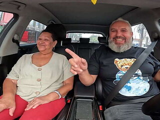 A 71-year-old granny, Dora Rodrigues, gives a blowjob in Ted's car while sharing life stories - Amateur, Brunette, Cougar, Latina>