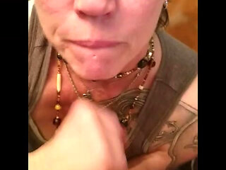 Slut wife sucks and swallows