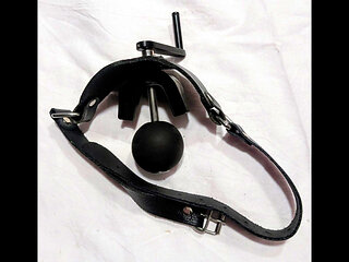 Slave Filo and the adjustable ball gag